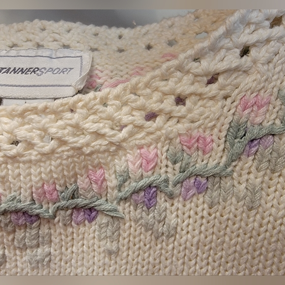 Floral Sweater Tee L - Picture 5 of 11